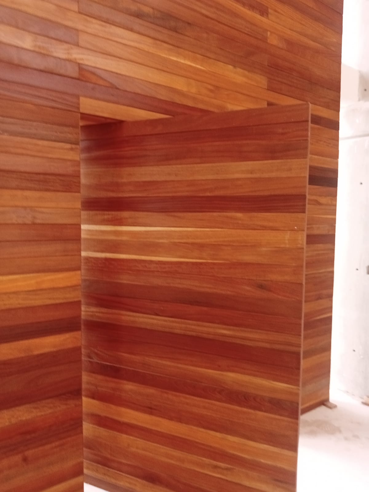 Foto puerta de chapa de madera
