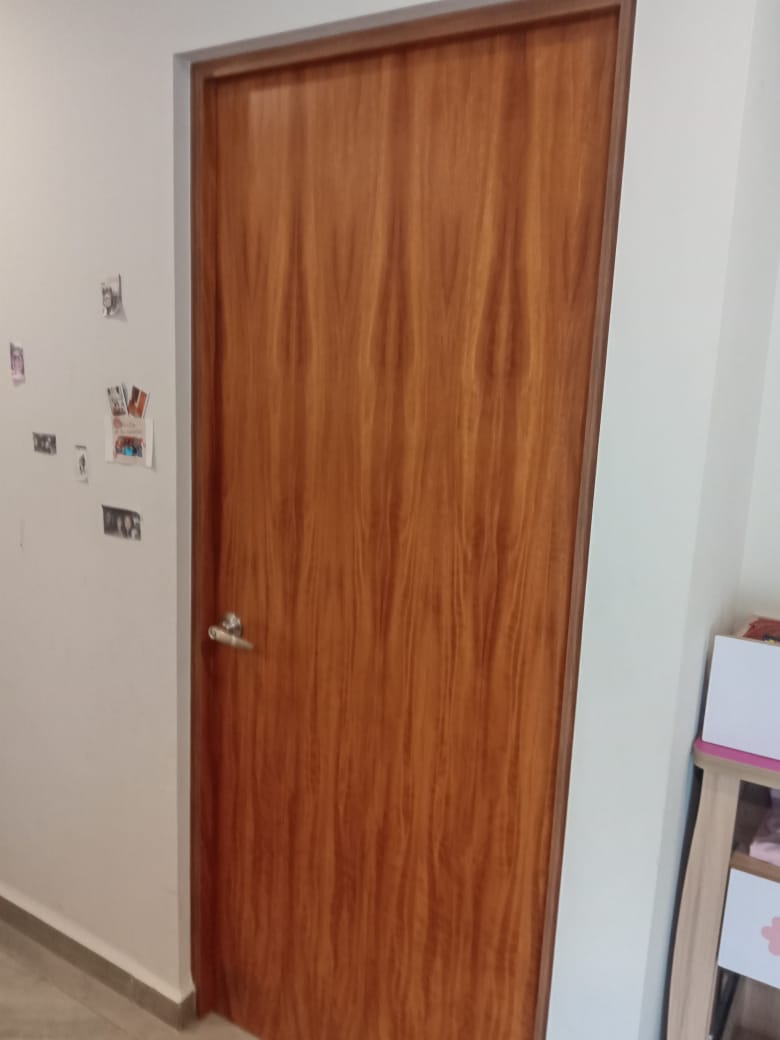 Foto puerta de chapa de madera